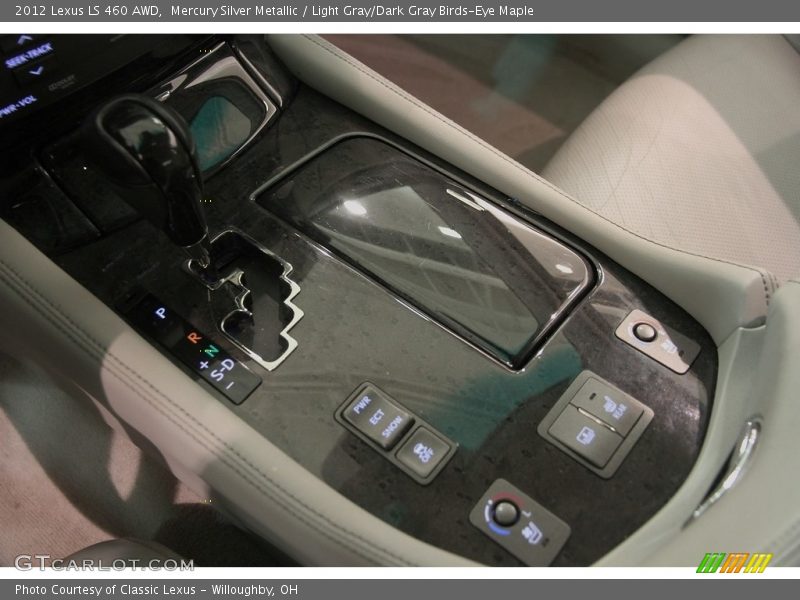 Mercury Silver Metallic / Light Gray/Dark Gray Birds-Eye Maple 2012 Lexus LS 460 AWD