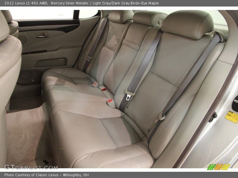 Mercury Silver Metallic / Light Gray/Dark Gray Birds-Eye Maple 2012 Lexus LS 460 AWD