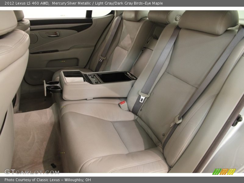 Mercury Silver Metallic / Light Gray/Dark Gray Birds-Eye Maple 2012 Lexus LS 460 AWD