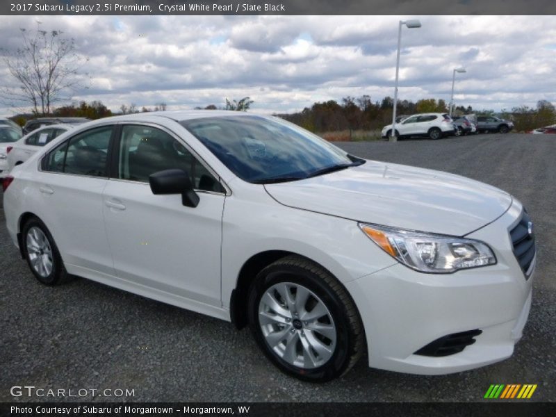 Crystal White Pearl / Slate Black 2017 Subaru Legacy 2.5i Premium