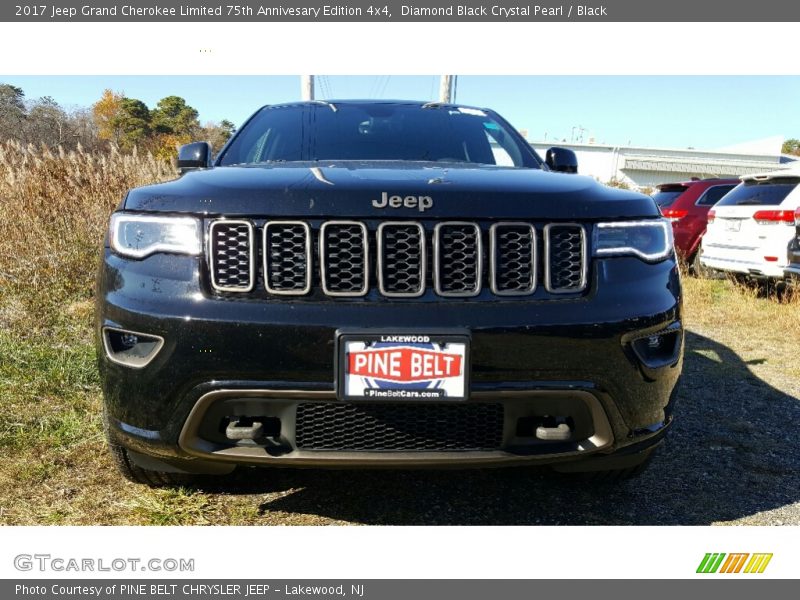 Diamond Black Crystal Pearl / Black 2017 Jeep Grand Cherokee Limited 75th Annivesary Edition 4x4