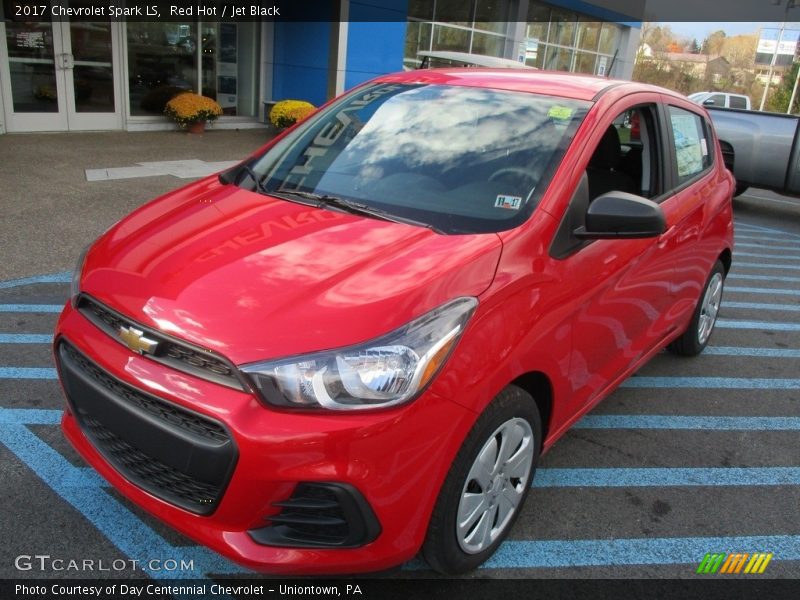 Red Hot / Jet Black 2017 Chevrolet Spark LS