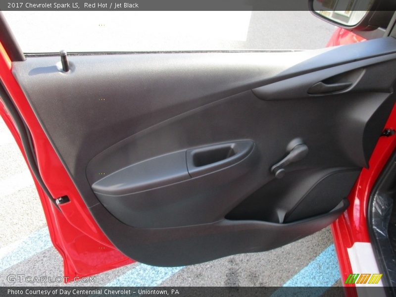 Red Hot / Jet Black 2017 Chevrolet Spark LS