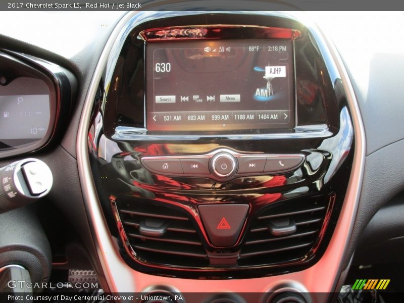 Red Hot / Jet Black 2017 Chevrolet Spark LS