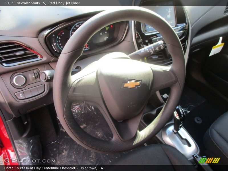 Red Hot / Jet Black 2017 Chevrolet Spark LS