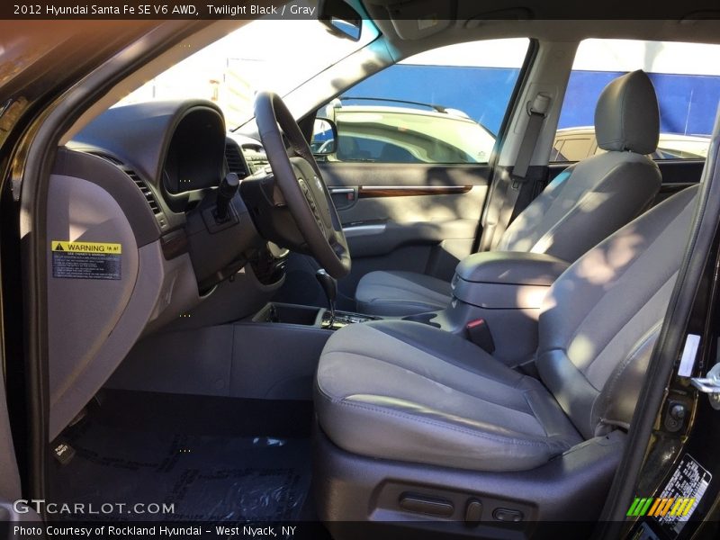 Twilight Black / Gray 2012 Hyundai Santa Fe SE V6 AWD