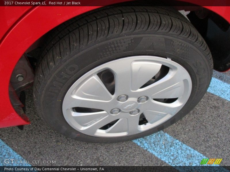 Red Hot / Jet Black 2017 Chevrolet Spark LS