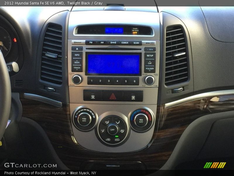Twilight Black / Gray 2012 Hyundai Santa Fe SE V6 AWD