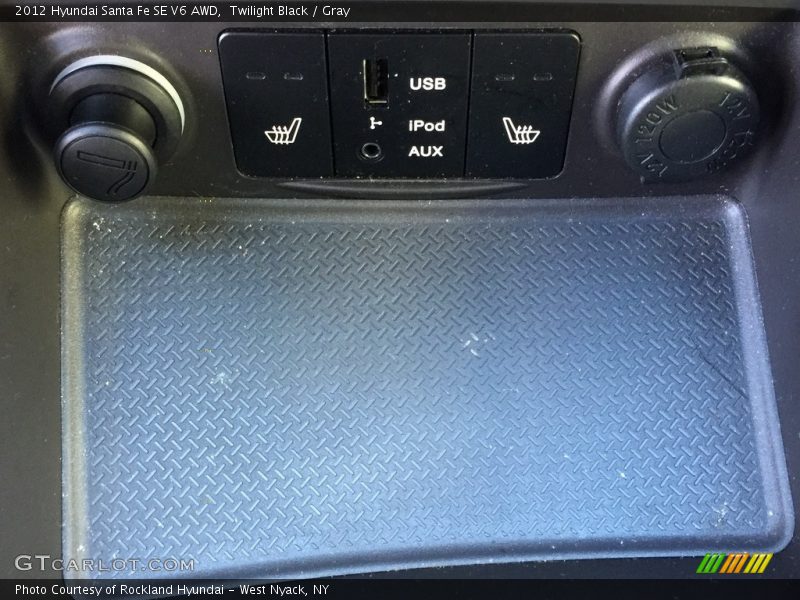 Twilight Black / Gray 2012 Hyundai Santa Fe SE V6 AWD