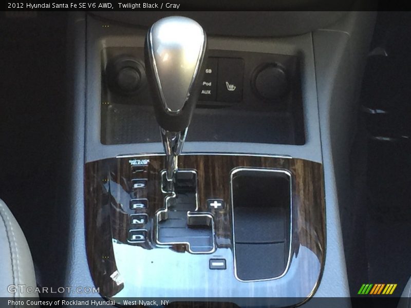 Twilight Black / Gray 2012 Hyundai Santa Fe SE V6 AWD