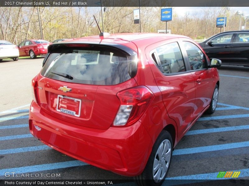 Red Hot / Jet Black 2017 Chevrolet Spark LS