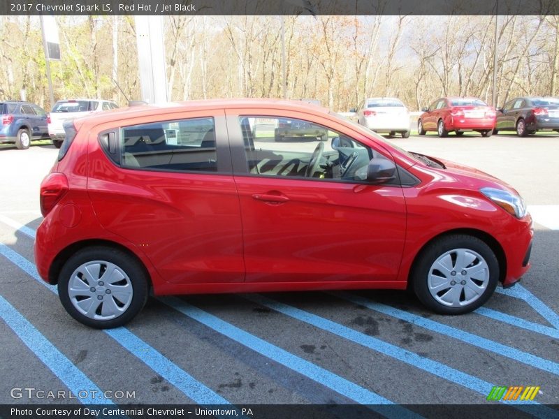 Red Hot / Jet Black 2017 Chevrolet Spark LS