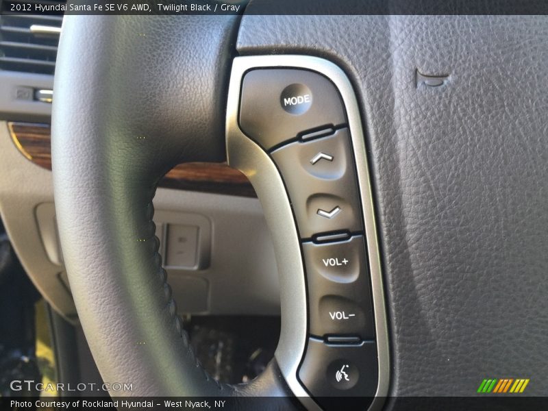 Twilight Black / Gray 2012 Hyundai Santa Fe SE V6 AWD