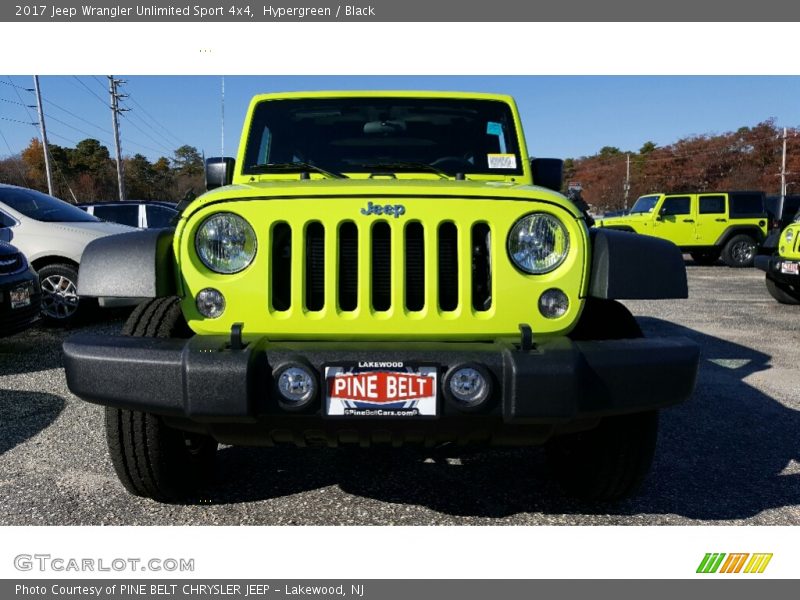 Hypergreen / Black 2017 Jeep Wrangler Unlimited Sport 4x4