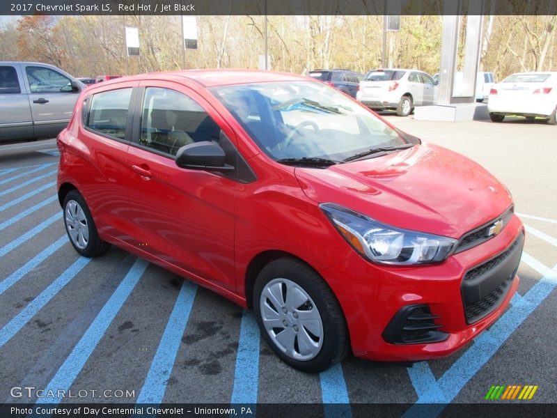 Red Hot / Jet Black 2017 Chevrolet Spark LS