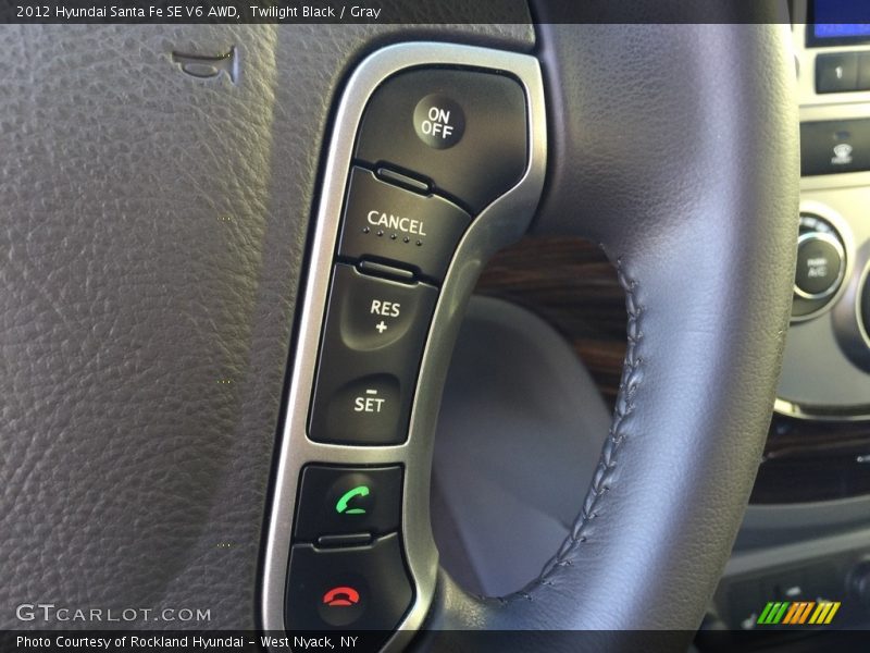 Twilight Black / Gray 2012 Hyundai Santa Fe SE V6 AWD