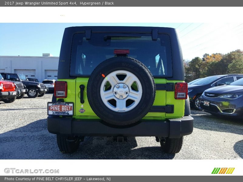 Hypergreen / Black 2017 Jeep Wrangler Unlimited Sport 4x4