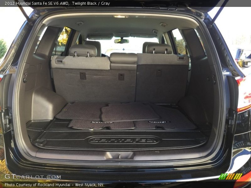 Twilight Black / Gray 2012 Hyundai Santa Fe SE V6 AWD