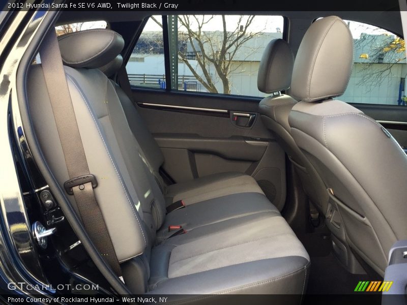 Twilight Black / Gray 2012 Hyundai Santa Fe SE V6 AWD