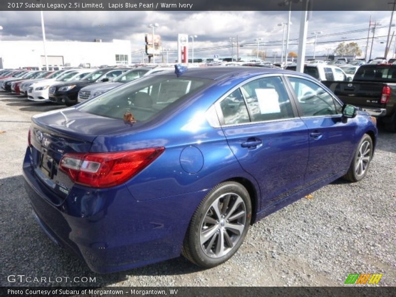 Lapis Blue Pearl / Warm Ivory 2017 Subaru Legacy 2.5i Limited
