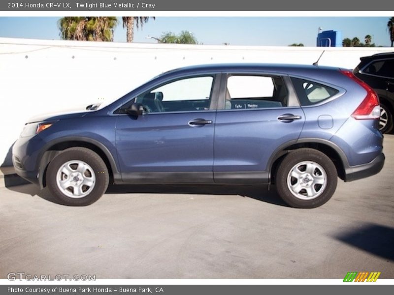 Twilight Blue Metallic / Gray 2014 Honda CR-V LX