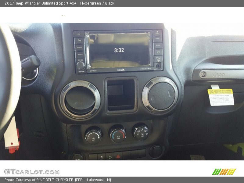 Hypergreen / Black 2017 Jeep Wrangler Unlimited Sport 4x4