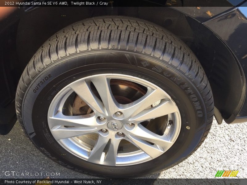 Twilight Black / Gray 2012 Hyundai Santa Fe SE V6 AWD