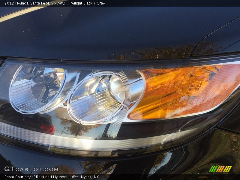 Twilight Black / Gray 2012 Hyundai Santa Fe SE V6 AWD