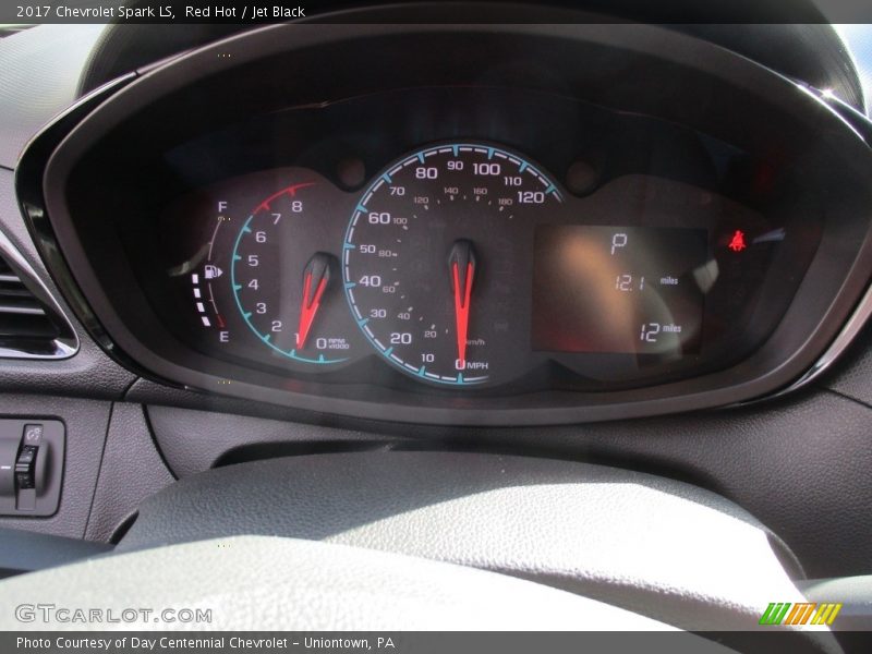 Red Hot / Jet Black 2017 Chevrolet Spark LS