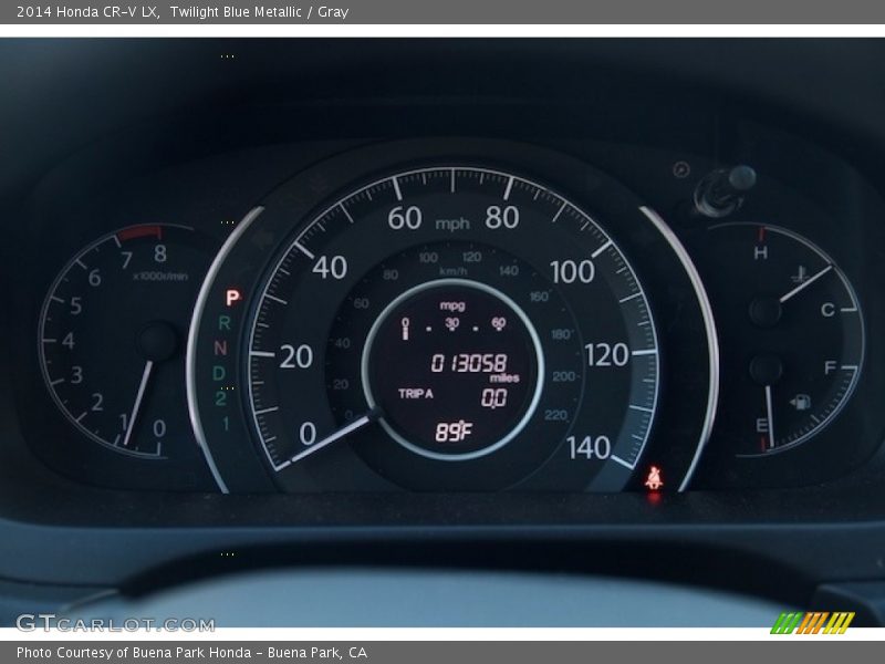 Twilight Blue Metallic / Gray 2014 Honda CR-V LX