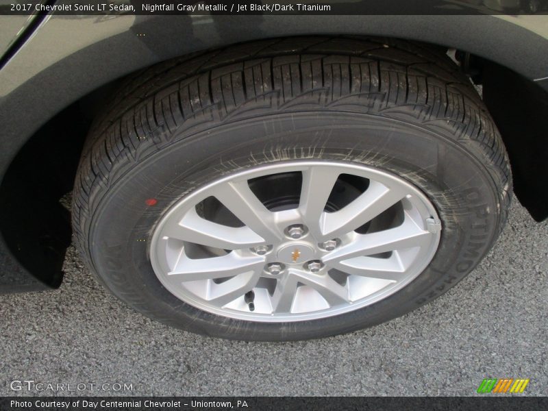 Nightfall Gray Metallic / Jet Black/Dark Titanium 2017 Chevrolet Sonic LT Sedan