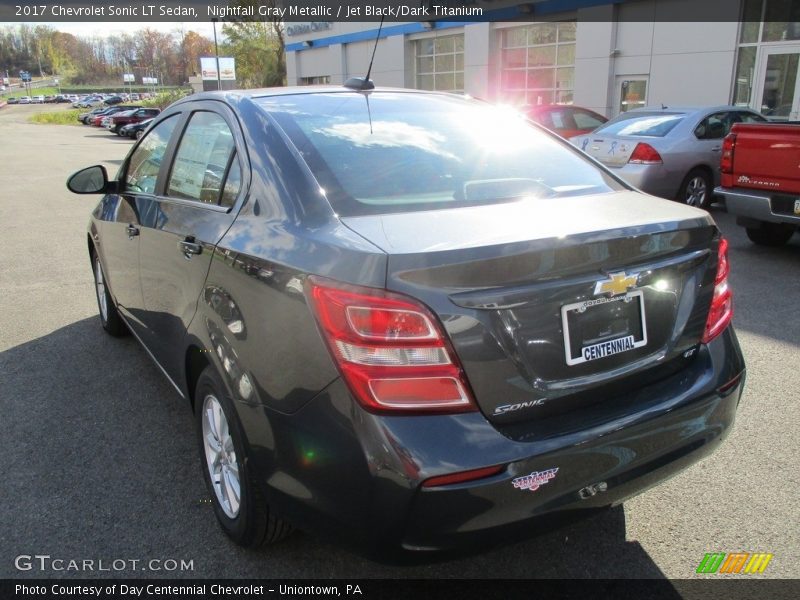 Nightfall Gray Metallic / Jet Black/Dark Titanium 2017 Chevrolet Sonic LT Sedan