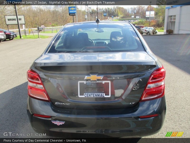 Nightfall Gray Metallic / Jet Black/Dark Titanium 2017 Chevrolet Sonic LT Sedan