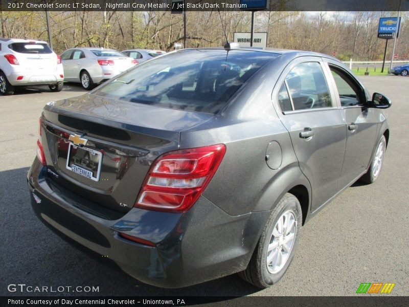 Nightfall Gray Metallic / Jet Black/Dark Titanium 2017 Chevrolet Sonic LT Sedan