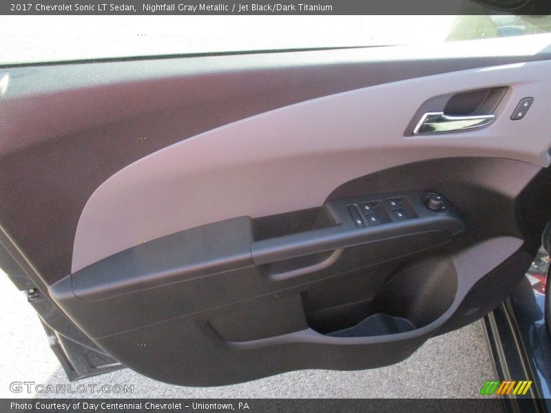 Nightfall Gray Metallic / Jet Black/Dark Titanium 2017 Chevrolet Sonic LT Sedan