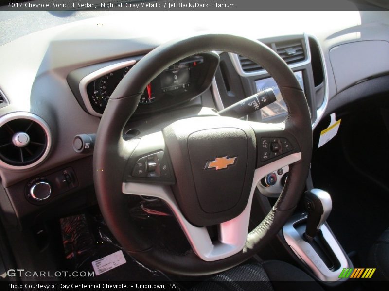 Nightfall Gray Metallic / Jet Black/Dark Titanium 2017 Chevrolet Sonic LT Sedan