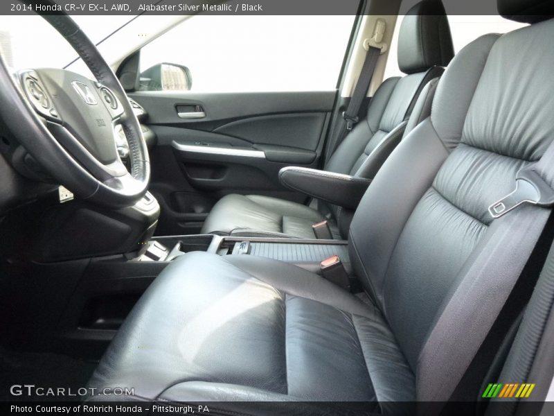 Alabaster Silver Metallic / Black 2014 Honda CR-V EX-L AWD
