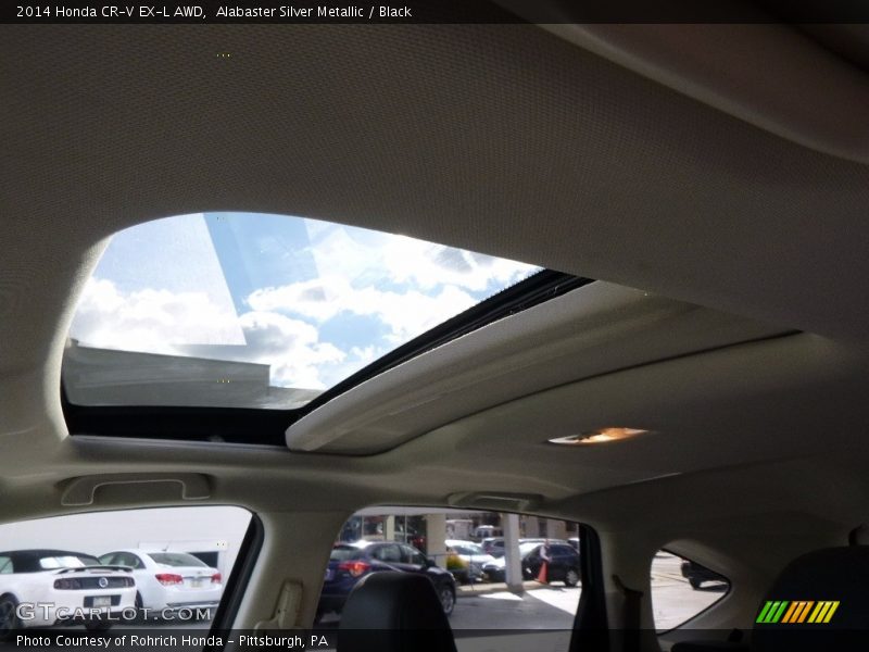 Alabaster Silver Metallic / Black 2014 Honda CR-V EX-L AWD