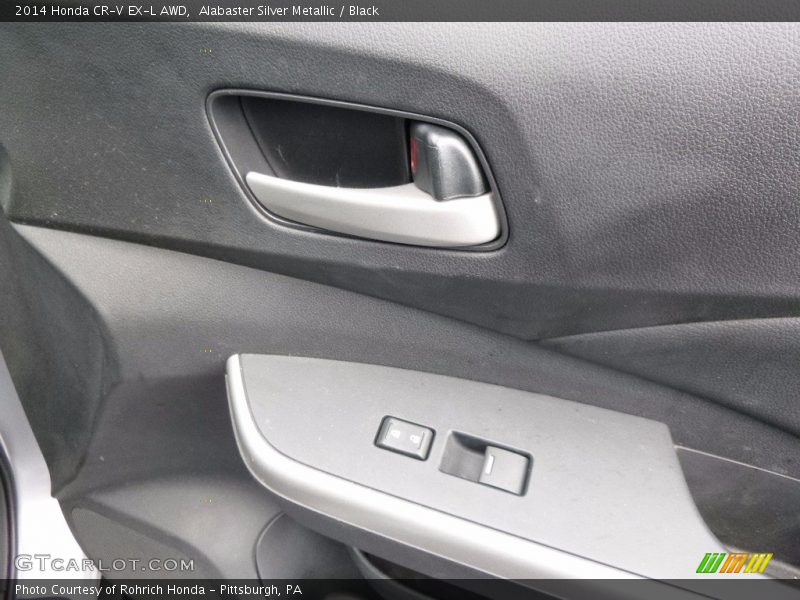 Alabaster Silver Metallic / Black 2014 Honda CR-V EX-L AWD