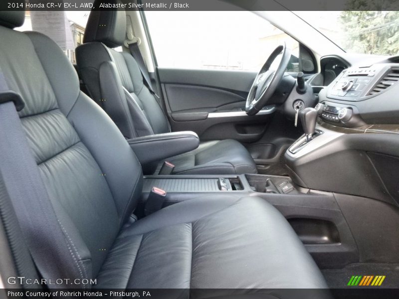 Alabaster Silver Metallic / Black 2014 Honda CR-V EX-L AWD