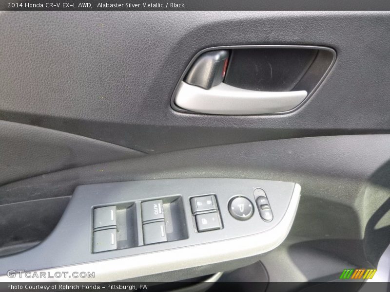 Alabaster Silver Metallic / Black 2014 Honda CR-V EX-L AWD