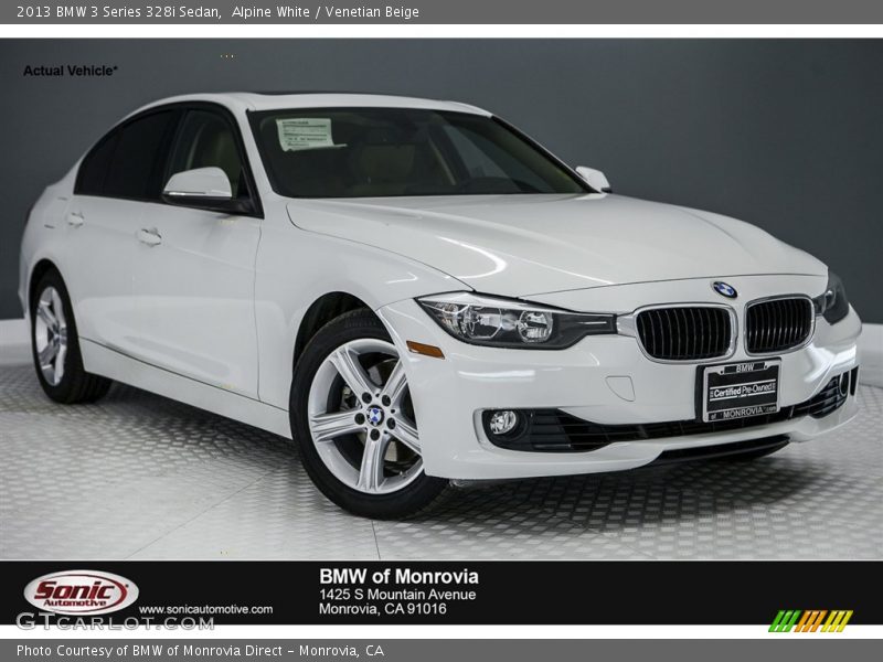 Alpine White / Venetian Beige 2013 BMW 3 Series 328i Sedan