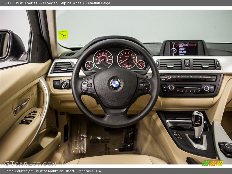 Alpine White / Venetian Beige 2013 BMW 3 Series 328i Sedan