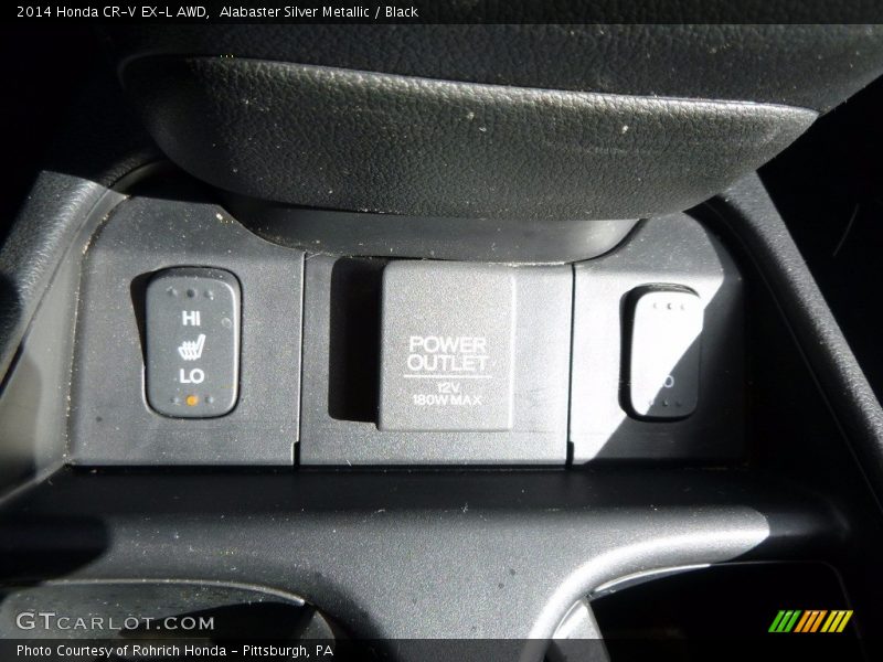 Alabaster Silver Metallic / Black 2014 Honda CR-V EX-L AWD