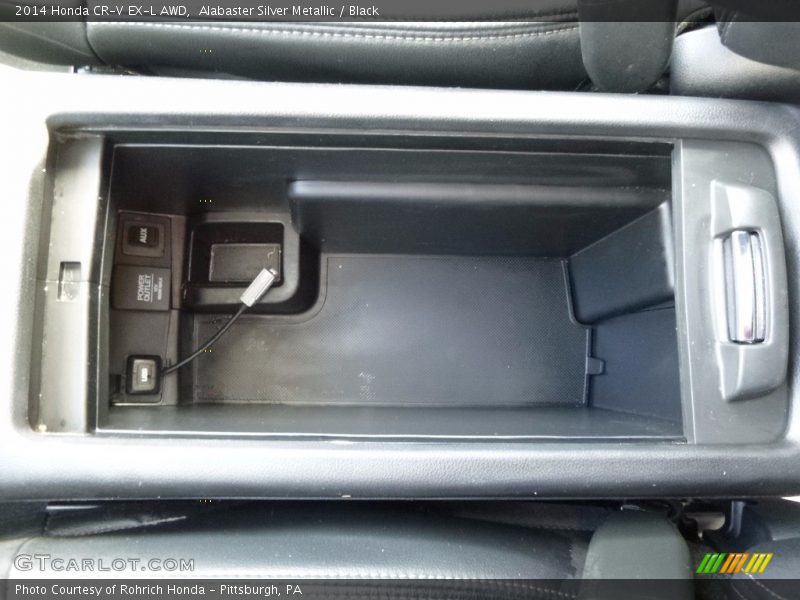 Alabaster Silver Metallic / Black 2014 Honda CR-V EX-L AWD