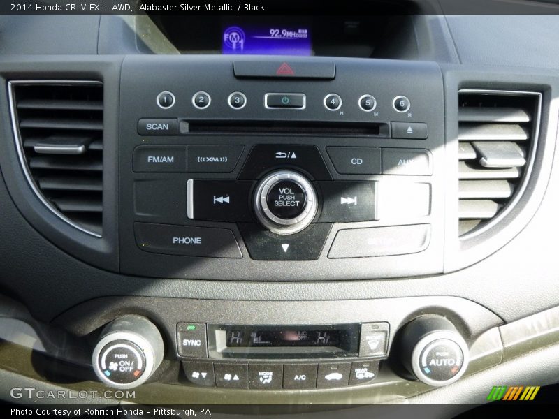 Alabaster Silver Metallic / Black 2014 Honda CR-V EX-L AWD