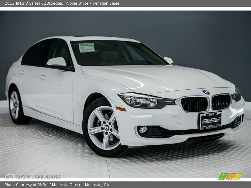 Alpine White / Venetian Beige 2013 BMW 3 Series 328i Sedan