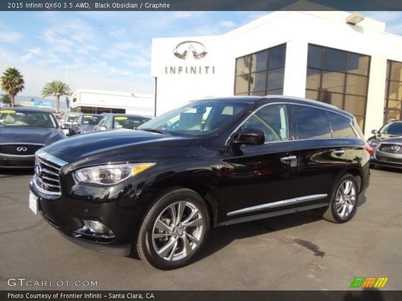 Black Obsidian / Graphite 2015 Infiniti QX60 3.5 AWD