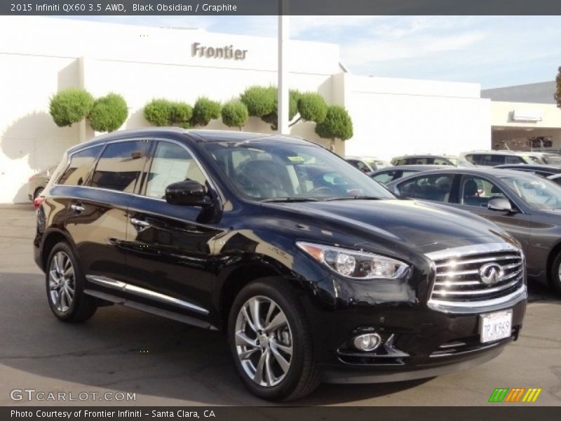 Black Obsidian / Graphite 2015 Infiniti QX60 3.5 AWD