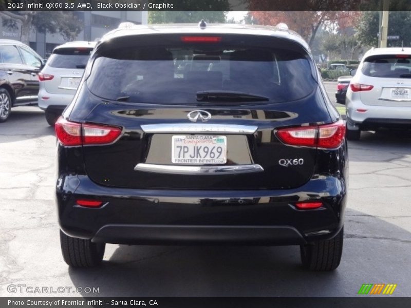 Black Obsidian / Graphite 2015 Infiniti QX60 3.5 AWD